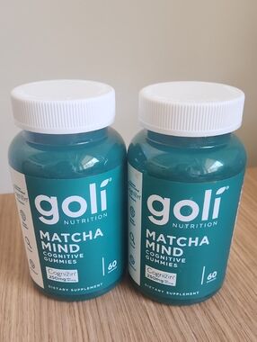 Goli Nutrition Set Of 2 Matcha Mind Cognitive Gummies 60ct Each NIB